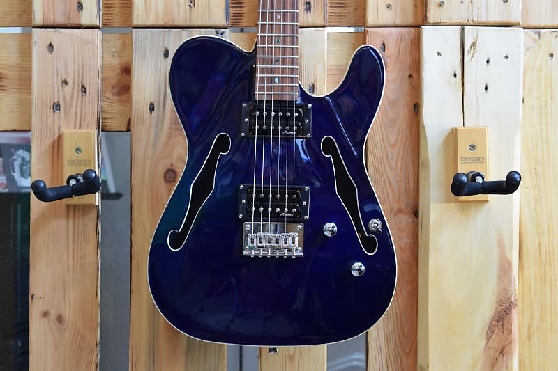 Harley Benton TE 90QM HH Trans Blue Reverb