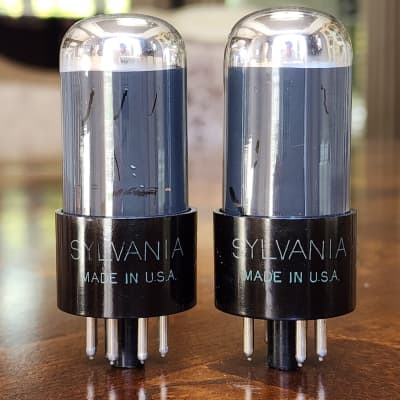 Sylvania V Gt Tubes Matched Pair Nos Testing Matched Reverb