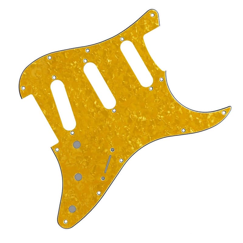 Stratocaster Strat Humbucker Sss Ply Pickguard Holes Reverb