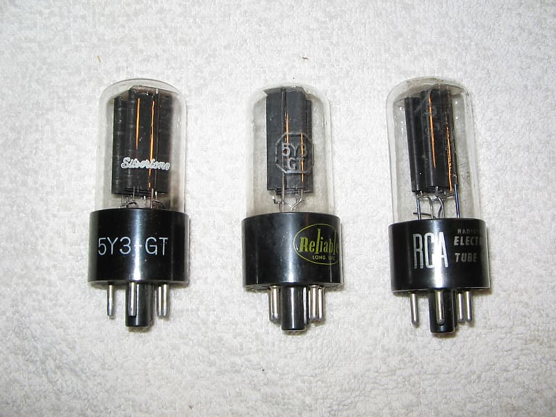 Lot Of Three Vintage Y Gt Vacuum Tubes Test Nos Reverb