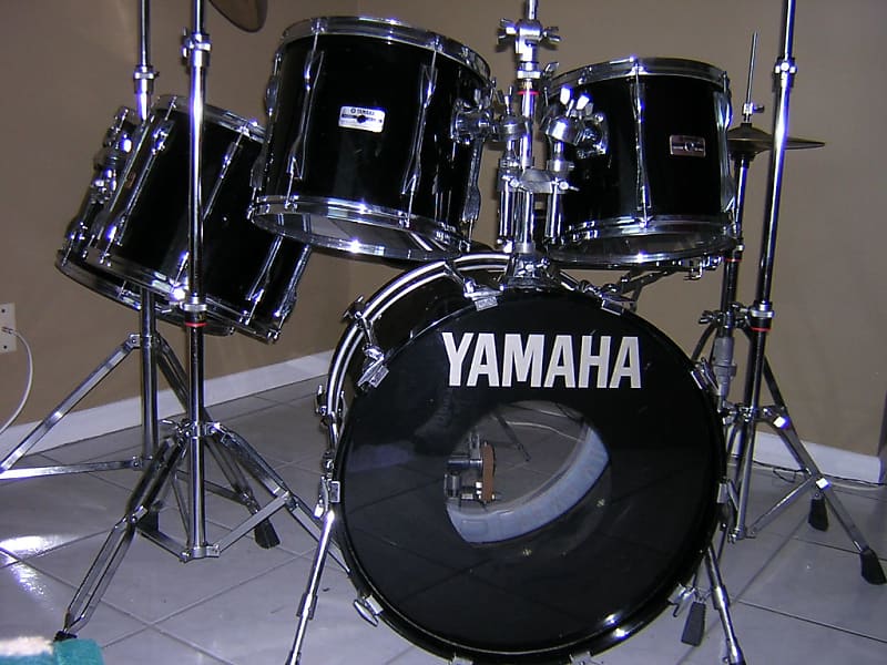 Yamaha Recording Custom Drum Set Black Reverb