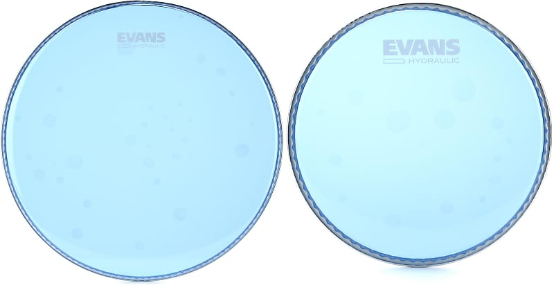 Evans Hydraulic Blue Drumhead Inch Bundle With Evans Reverb