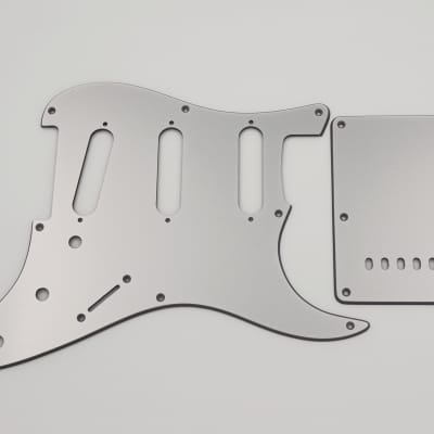 Hole Metallic Titanium Acrylic Pickguard Back Reverb Greece