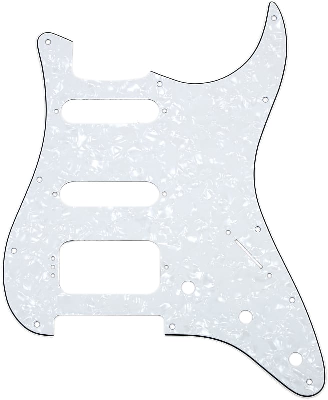 3ply White Pearloid Pickguard For Fender Stratocaster Strat Reverb