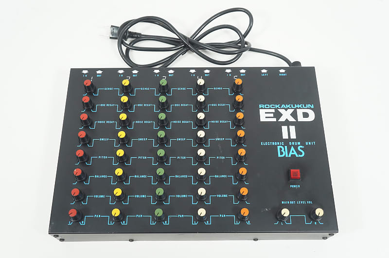 Bias Rockaku Kun Exd Ii Ch Analog Drum Synthesizer Unit Reverb Uk