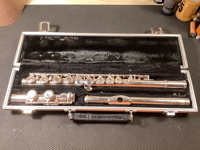 Artist Model Flute Closed Hole C Foot Silver Plate Reverb