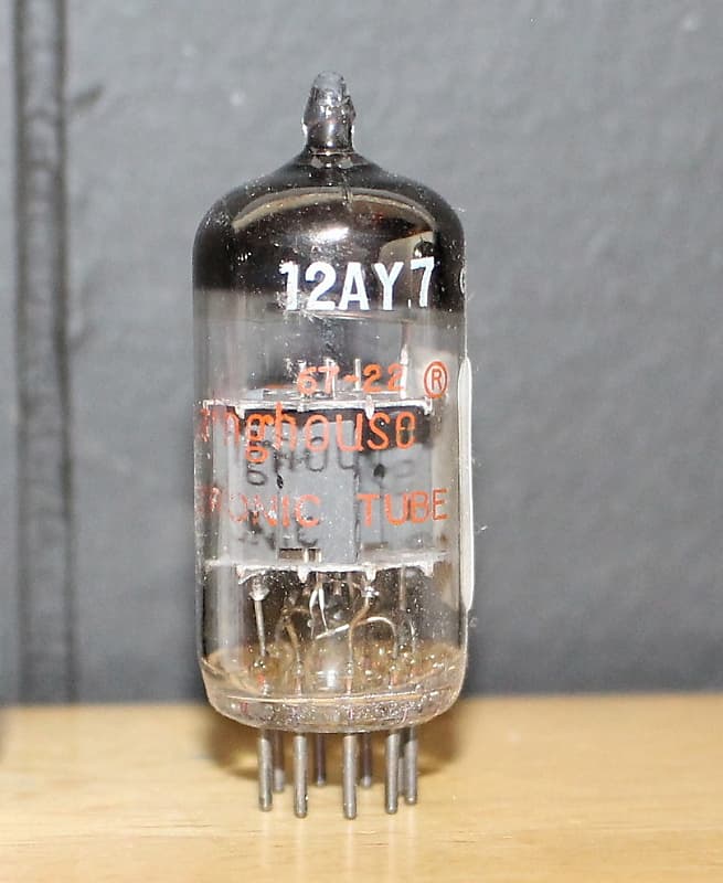 MULLARD 12AY7 BLACKBURN 6072 GREY PLATE HALO GETTER PERFECT Reverb