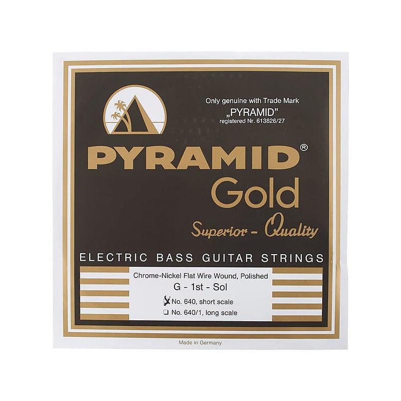 Cuerdas De Bajo Pyramid Gold Chrome Nickel Flatwound Reverb Uk