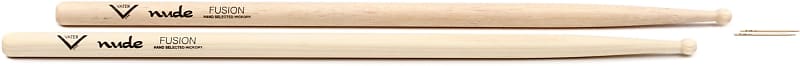 Vater Nude Series Hickory Drumsticks Fusion Wood Tip Reverb