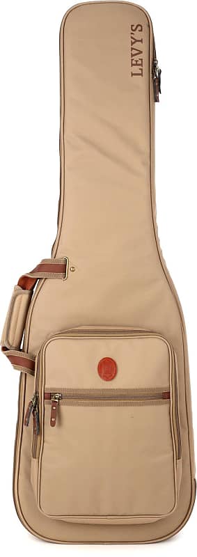 Levy S Deluxe Gig Bag For Electric Guitars Tan 5 Pack Reverb