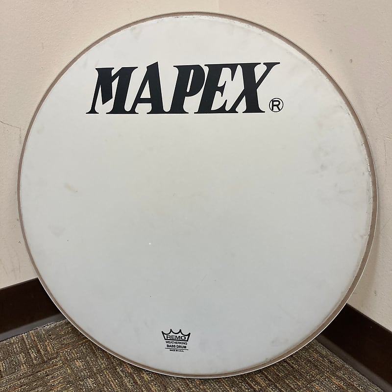 NOS Remo Mapex 22 Coated Ambassador Bass Drum Head OPEN B Reverb