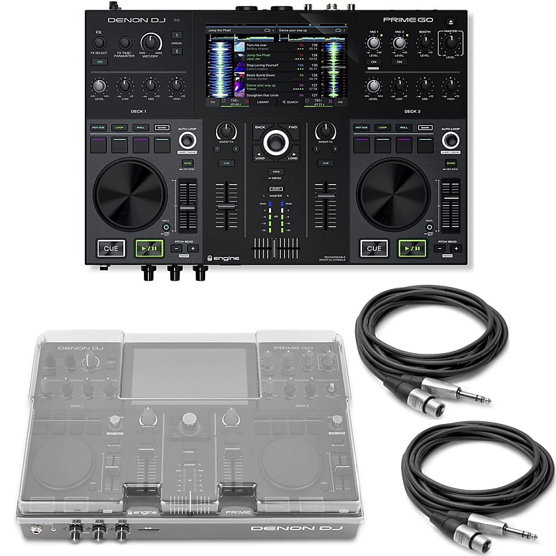 Denon DJ Prime Go 2 Deck Rechargeable DJ Console W Mixware Reverb