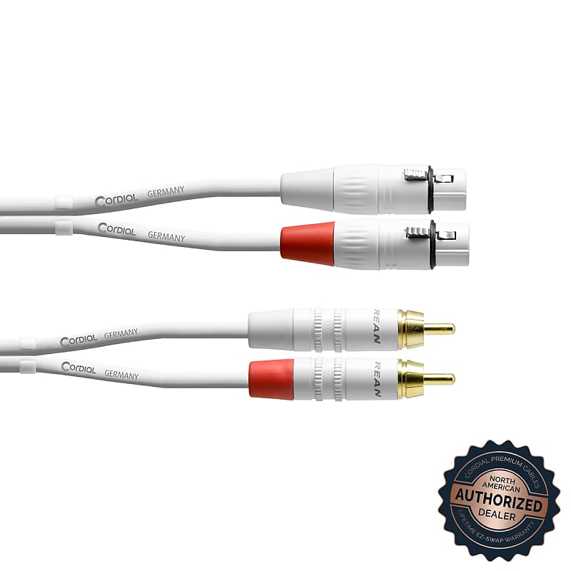 Cordial Essentials Unbalanced Dual Mono Cable X Rca Male Reverb