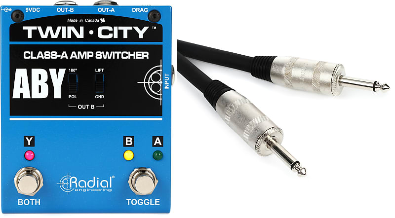 Radial Twin City Aby Switcher Bundle With Pro Co S Reverb