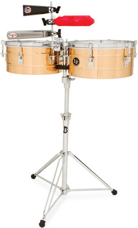 Latin Percussion LP Series LP257BZ Timbales Standard Bronze Reverb