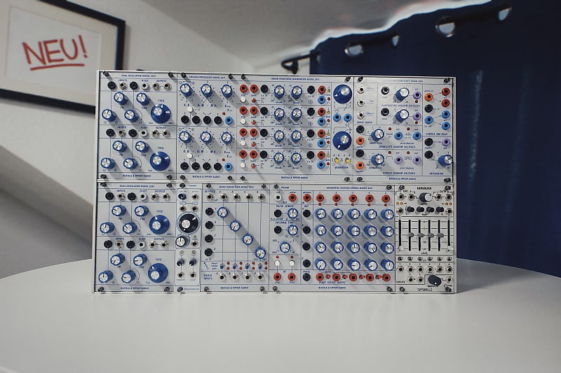 Mostly Tiptop Buchla Eurorack System With Patch Cables Reverb