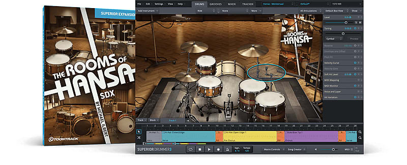 Toontrack SDX Superior Drummer 3 Sound Expansion Reverb