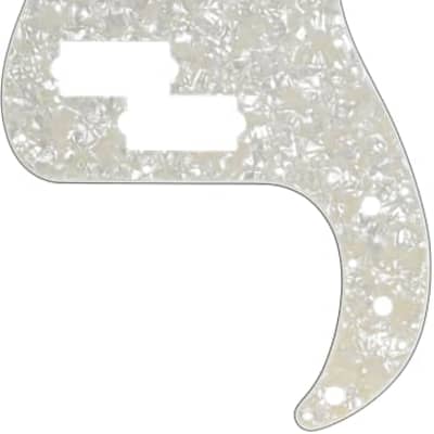 Hole Precision Bass Pickguard Ply White Pearl Reverb