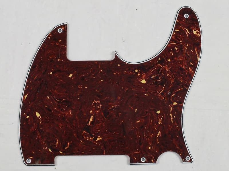 Telecaster Esquire Red Brown Tortoiseshell Scratch Plate 5 Reverb