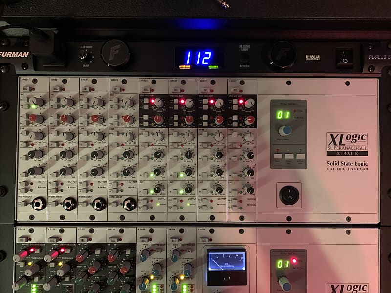 Solid State Logic X Rack Loaded With Mic Preamps Reverb