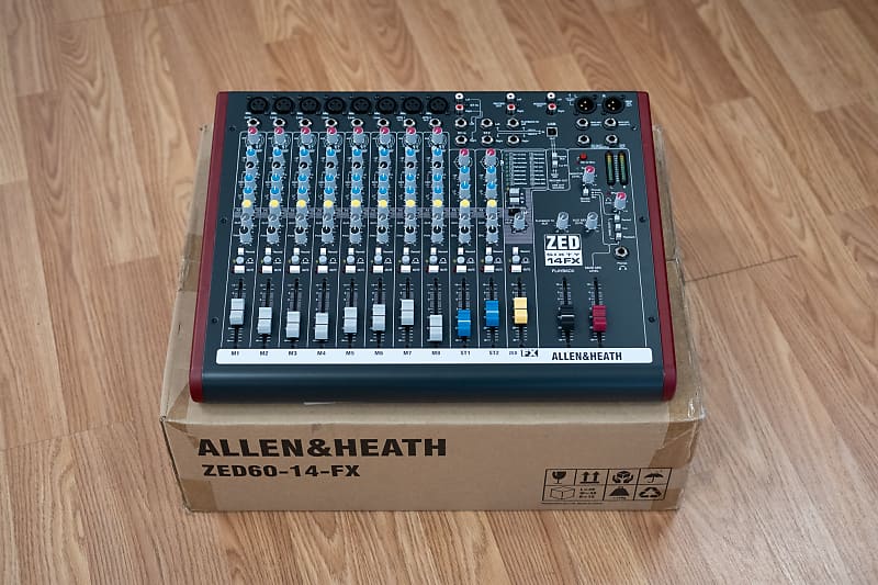 Allen Heath ZED 60 14FX 14 Channel Mixer W 60mm Faders Reverb