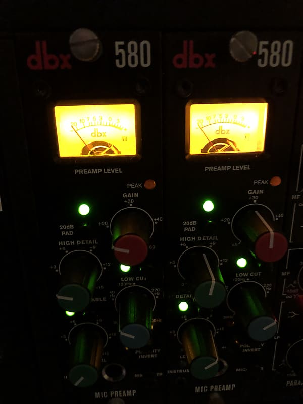 Dbx 580 500 Series Mic Preamp Reverb