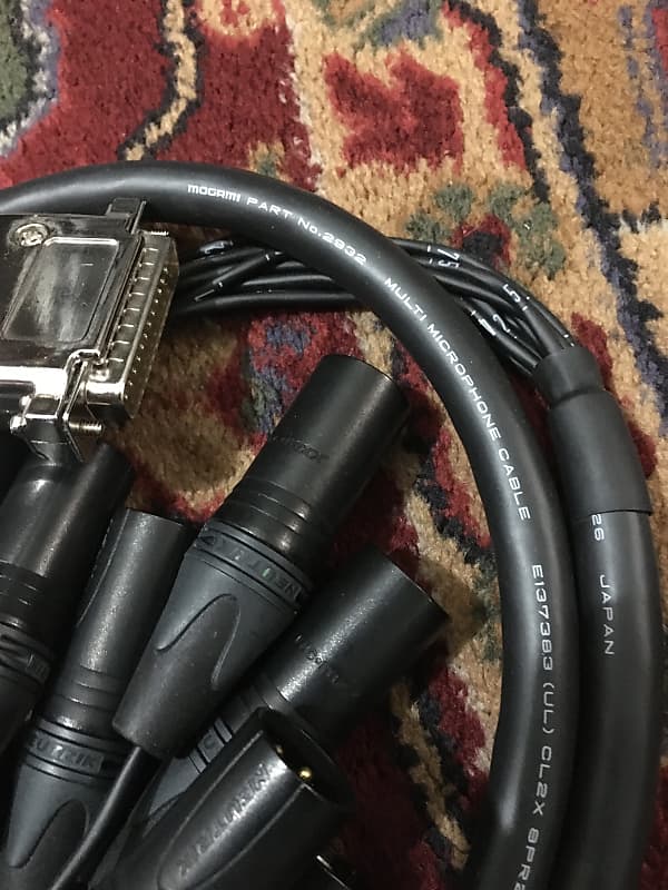 Mogami Channel Db To Xlrm Male Ft Neutrik Connectors Reverb