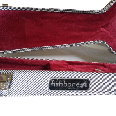 Mec Fishbone White Tweed Guitar Case Fits Strat Telecaster Reverb