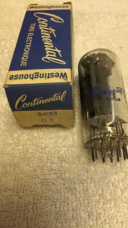 34CE3 GE Continental Vacuum Tube NOS NIB Reverb