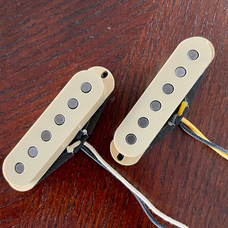 Lollar Vintage Blonde Strat Pickups Neck Middle Flat Pole Reverb