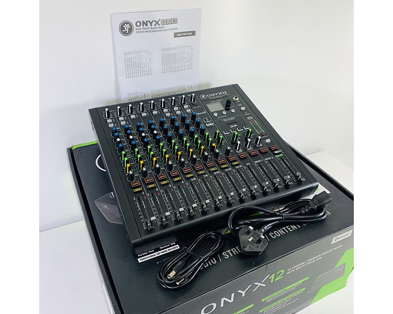 Mackie Onyx12 14 Channel Analog Mixer With Multitrack USB Reverb UK