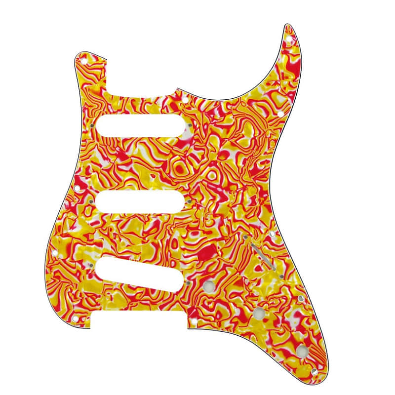 Colourful Strat Stratocaster Electric Guitar Pickguard Reverb