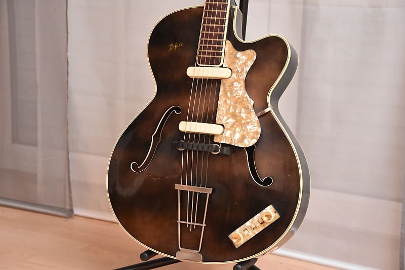 Höfner 458 1956 German Vintage Archtop Jazz Guitar Reverb UK