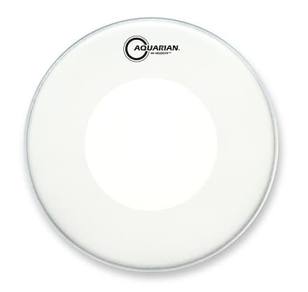 Aquarian VEL14 U 14 Hi Velocity Texture White Coated Drum Reverb