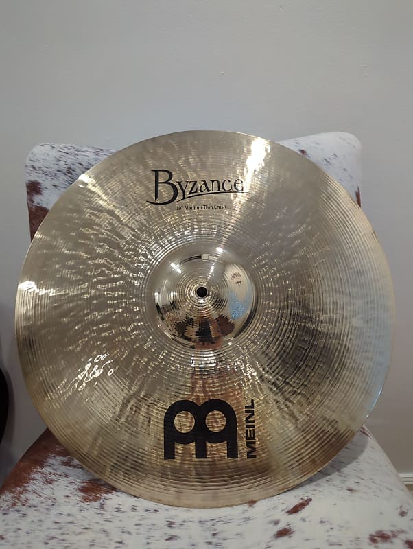 Meinl Byzance 19 Inch Med Thin Brilliant Crash Reverb