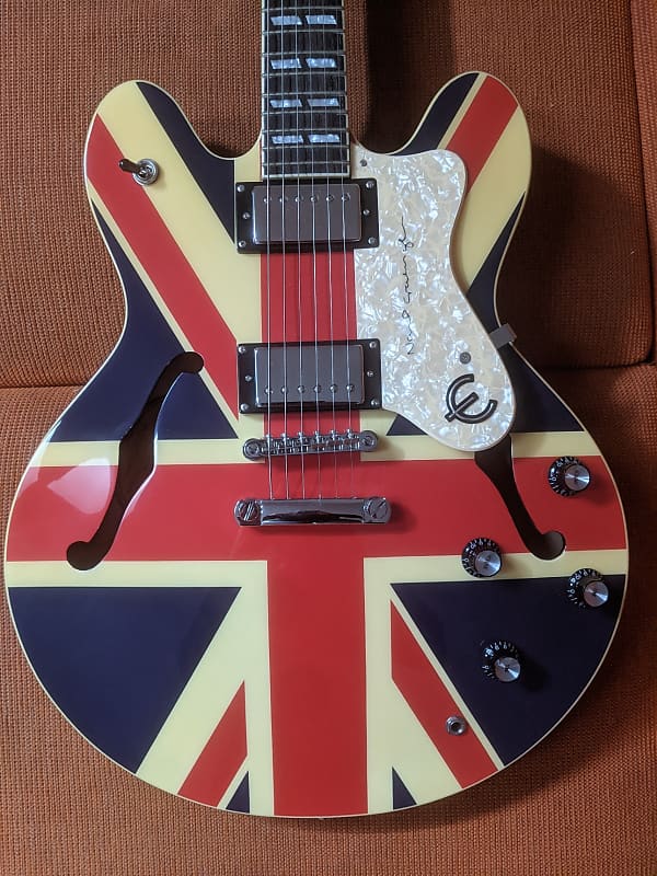 Epiphone Supernova 2005 Union Jack Noel Gallagher Oasis Blur Reverb