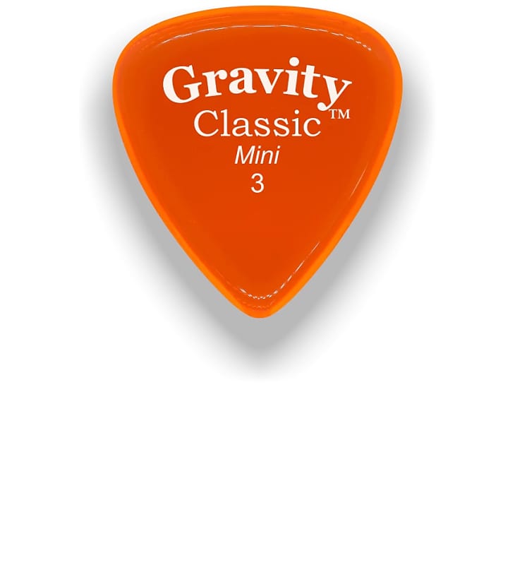 Gravity Picks Classic Mini Mm Master Finish Orange Reverb