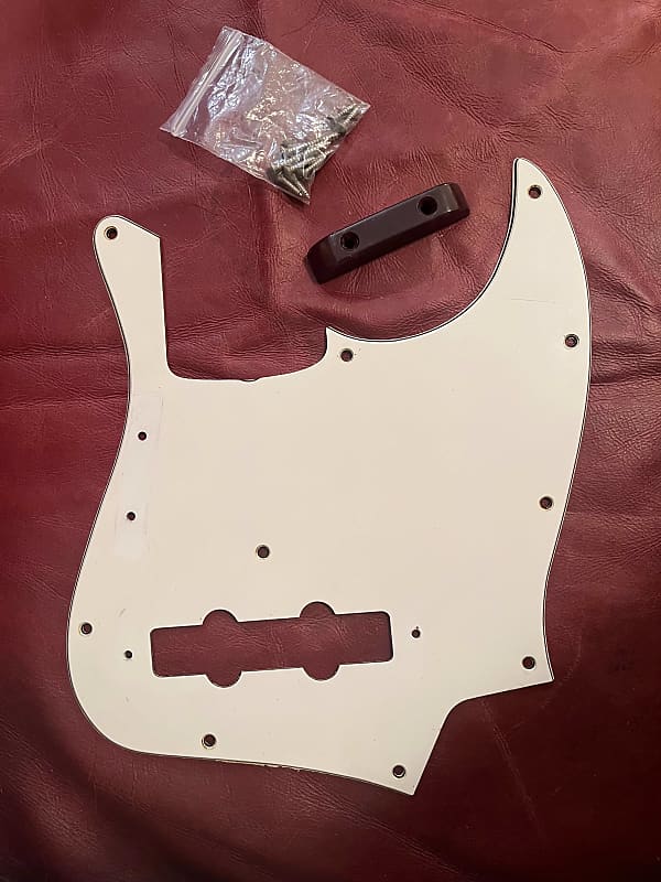 Fender Jazz Bass Vintage Original White Pickguard Plus Thumb Reverb