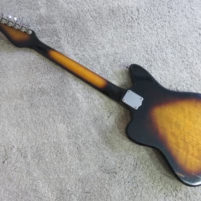 Vintage 1960s Teisco Audition Zenon Sunburst Guitar Ry Cooder Reverb