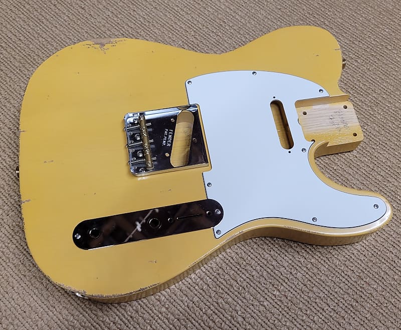 Guitar Mill Nitro Relic Ash Telecaster Body Blonde Reverb