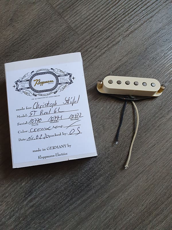 Kloppmann Real St Bridge Pickup Creme Reverb