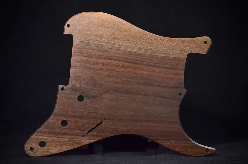 Fender Stratocaster Pickguard Black Walnut Reverb