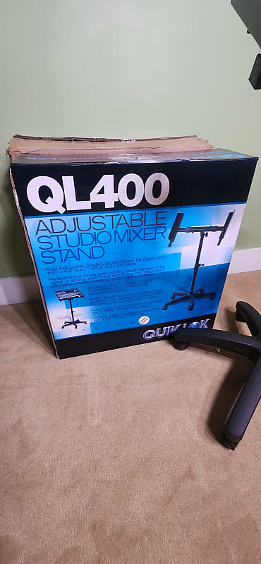 Quik Lok Quiklok Ql Rolling Mixer Remote Stand Black Reverb