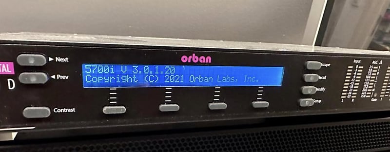 Orban Optimod 5700i FM DAB HD Audio Processor Reverb