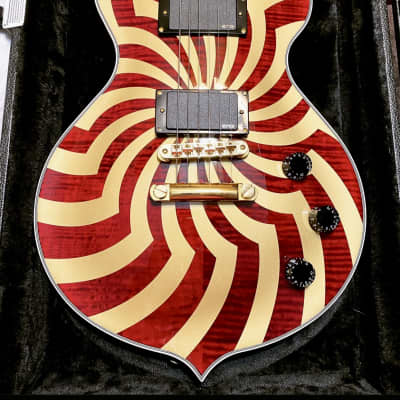 Wylde Audio Odin Grail Buzzsaw Crimson Gold W Hard Case Reverb