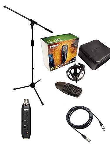 Shure PGA27 USB And XLR Large Diaphragm Side Address Cardioid Reverb