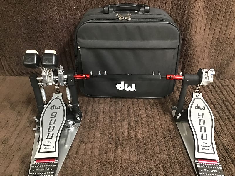 Dw Lefty Double Bass Pedals With Case And Key Reverb