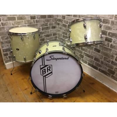 Slingerland Gene Krupa Drum Shell Pack 1960 S White Marine Reverb