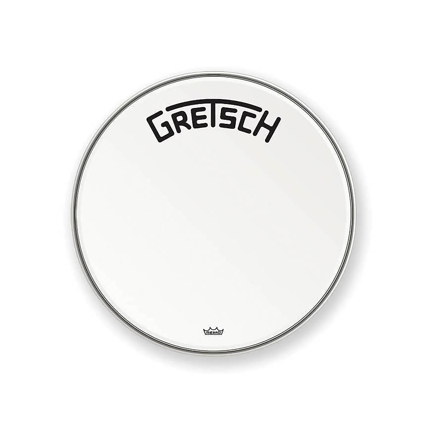 Gretsch GRDHCW20B Broadkaster Logo Coated Bass Drum Head Reverb