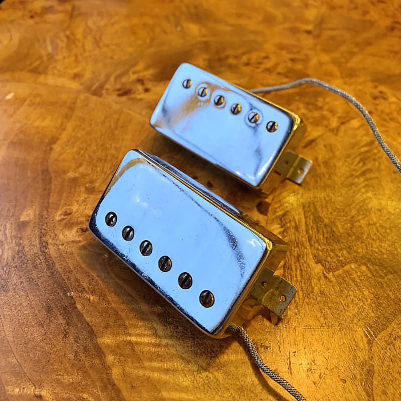 Gibson Patent Sticker T Top Humbucker Pickups 1967 Chrome Reverb